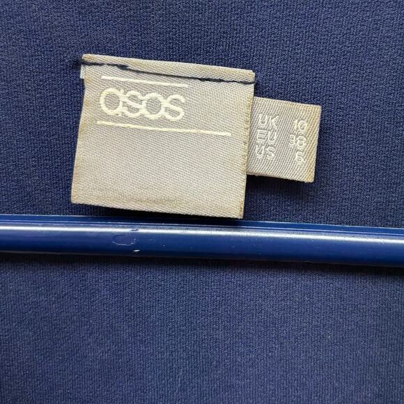 ASOS Sleeveless Fit and Flare Dress, Nave Gold Red Boho Print, Women's Size 6 - Picture 3 of 4